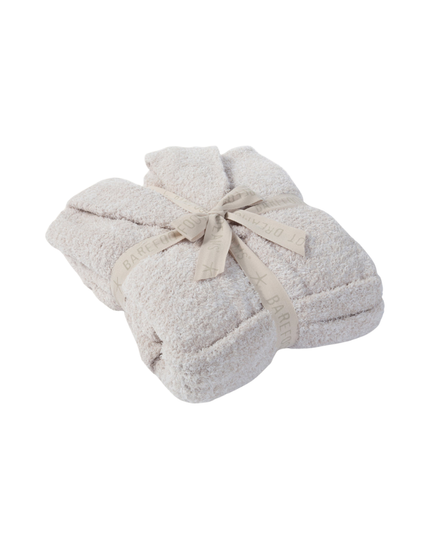 Barefoot Dreams Heathered Stone/White CozyChic Robe