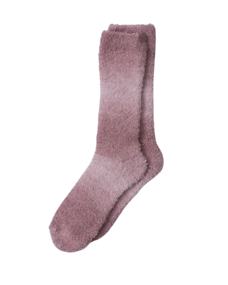 Barefoot Dreams Teaberry CozyChic Space Dye Socks