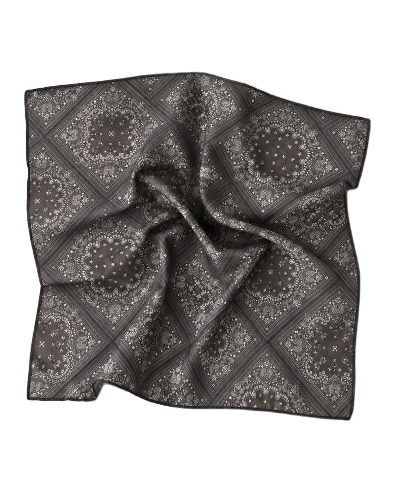 Scarf Bar Mocha Paisley Bandana Scarf