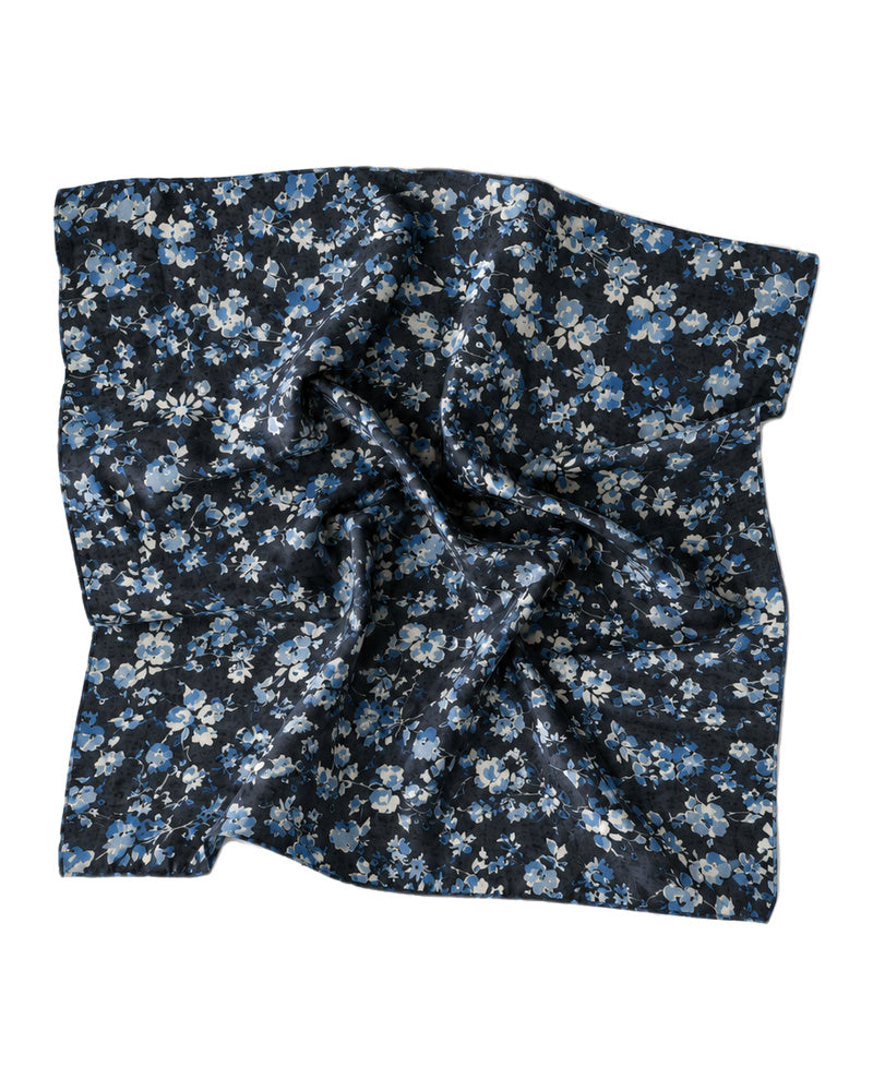 Scarf Bar Navy Blossom Bandana Scarf