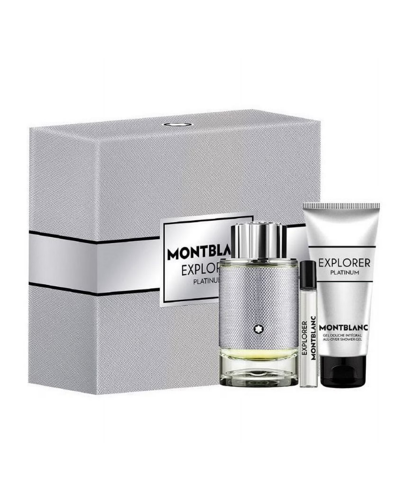 Mont Blanc Explorer Platinum 3 Piece Men's Gift Set