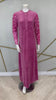 Nico Italy AP834VPK Pink Leopard Print Velour Snap Front Nightgown Myselflingerie.com