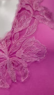 Verdiani 4342 Orchid Lace V Pull On Modal Nightgown Myselflingerie.com