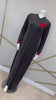 Sparrow C-7453 Black Plush Knitted Heart Velour Teen Nightgown Myselflingerie.com