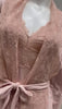 Samantha Chang SC222216-8016-VP Pink Sand Lace Vanilla Modal Chemise & Robe Set Myselflingerie.com