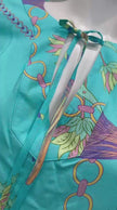 Furstenberg Teal Chains Print Swim Cover Up Myselflingerie.com