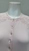 Verdiani 4203 Angel Pink Embroidered Flowers Sheer Shoulder Button Down Modal Nightgown Myselflingerie.com