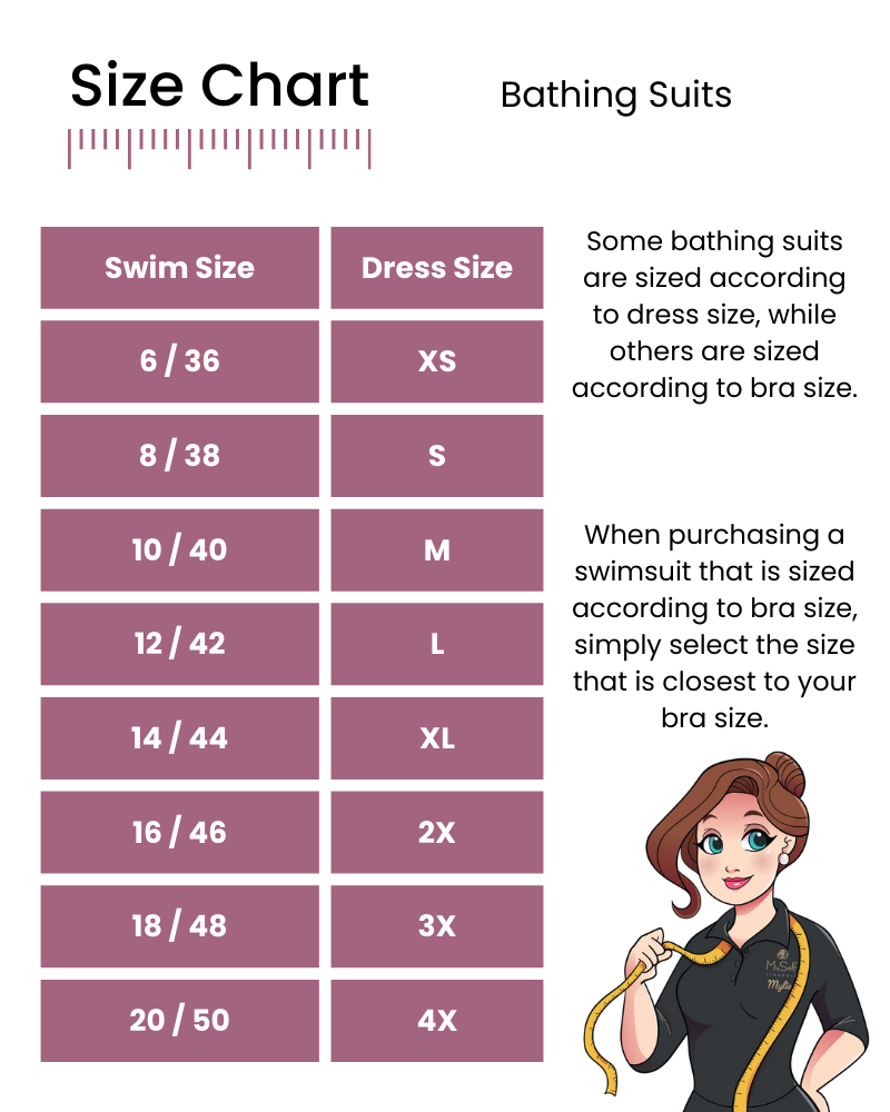 Bathing Suits ALL Size Guide