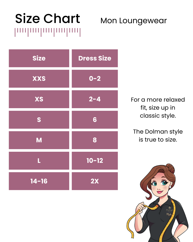 Pajamas Size Guide