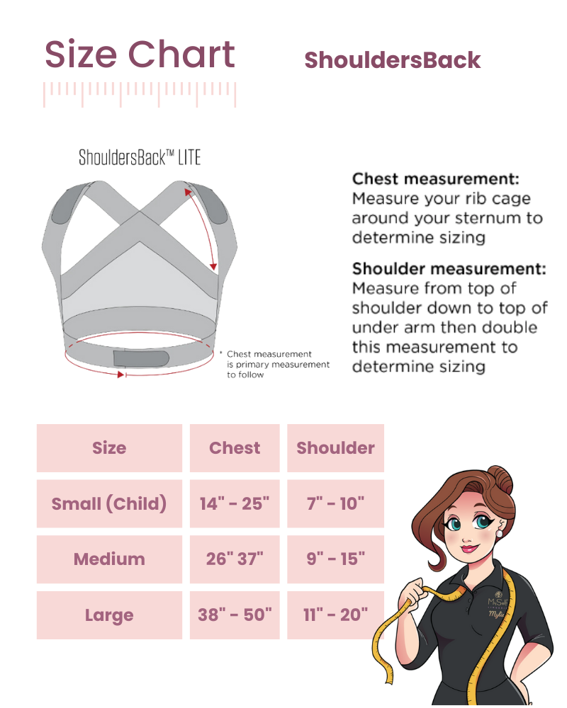 Posture Support Size Guide