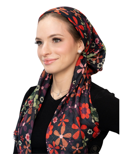 Tie Ur Knot Retro Bloom Square Scarf myselflingerie.com