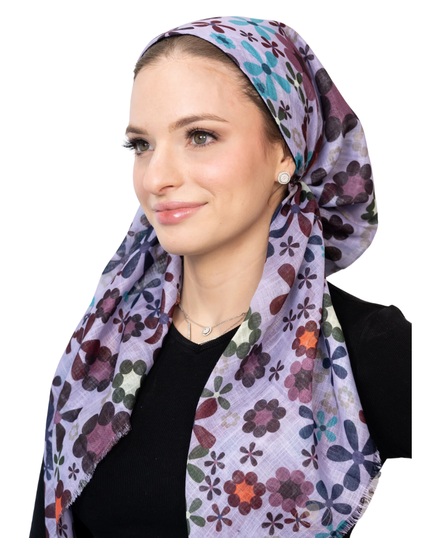Tie Ur Knot Lilac Bloom Square Scarf myselflingerie.com
