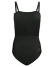 Manteau Aqua MA-1005 Black Sheared Bathing Suit myselflingerie.com