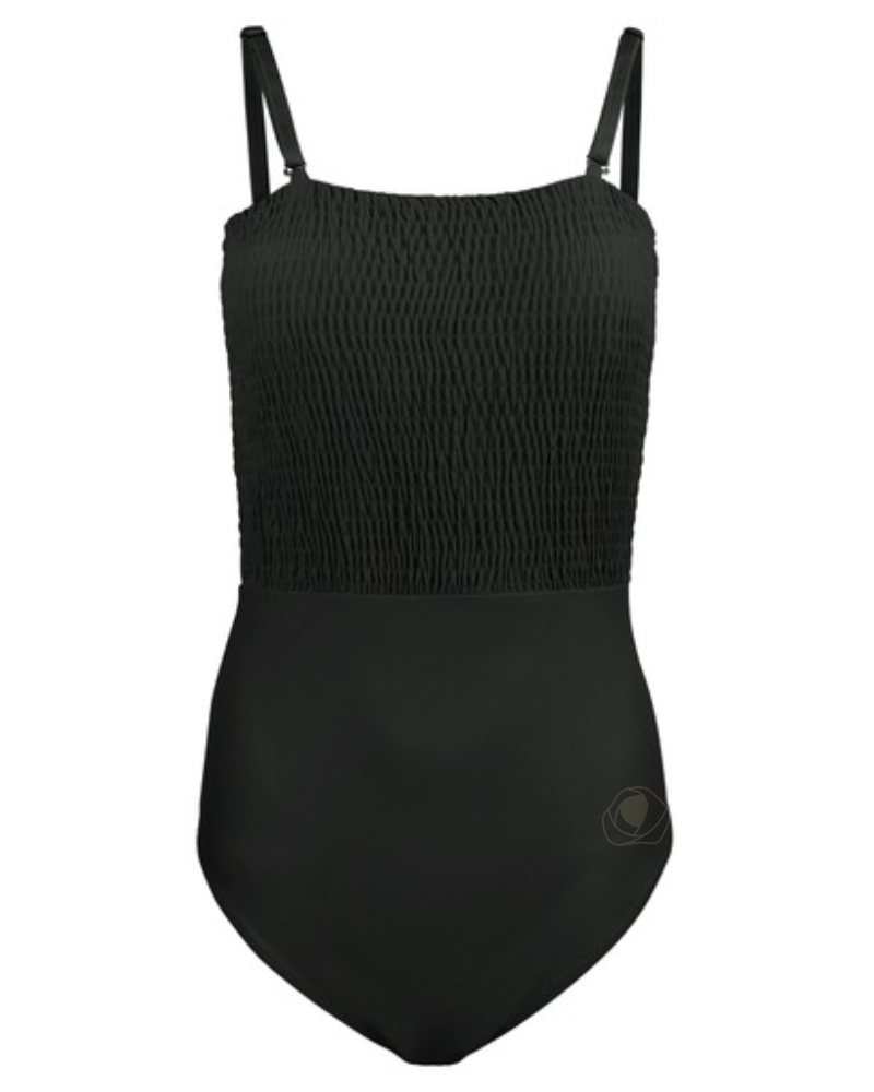 Manteau Aqua MA-1005 Black Sheared Bathing Suit myselflingerie.com
