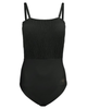Manteau Aqua MA-1005 Black Sheared Bathing Suit myselflingerie.com