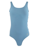 Manteau Aqua Light Blue Ribbed Bathing Suit