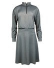 Manteau Aqua MA-1027 Heather Grey Swim Top & Maxi Skirt Set myselflingerie.com