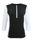 Manteau Aqua MA-1033 Black Rash Guard Swim Top myselflingerie.com