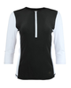 Manteau Aqua MA-1033 Black Rash Guard Swim Top myselflingerie.com