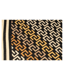 SP276BLKBG Black/Beige Geometric Pre-Tied Open Back Bandanna