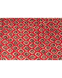 SP275RD Red Metallic Clover Pre-Tied Open Back Bandanna