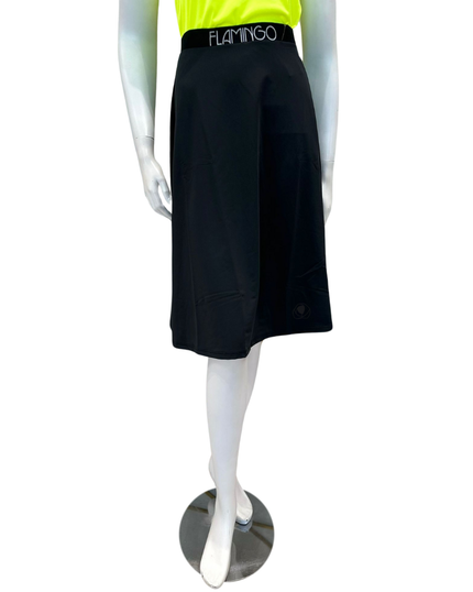 Flamingo 24FL402-BK Black Flairy Swim Skirt Regular Length myselflingerie.com