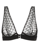 1D5350 Black Rose Triangle Underwire Bralette