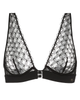 1D5350 Black Rose Triangle Underwire Bralette