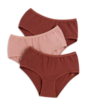 Gemsli 3105 Clay Multi Cotton Hipsters 3 Pk myselflingerie.com