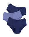 Gemsli Blue Multi Cotton Hipsters 3 Pk