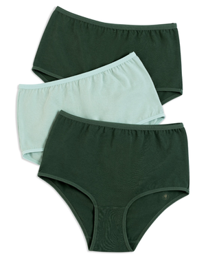 Gemsli Green Multi Cotton Briefs 3 Pk
