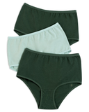 Gemsli 3305 Green Multi Cotton Briefs 3 Pk myselflingerie.com