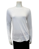 Liliana White Rayon Shell with Bias