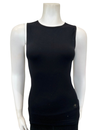 Manteau Aqua MA-1036 Black Sleeveless Tank / Shell Top myselflingerie.com