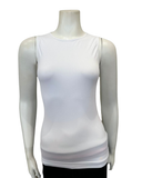 MA-1037 White Sleeveless Tank / Shell Top