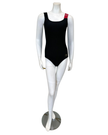 Flamingo 24FL071G Guard Red Strap Ribbed Logo Swimsuit myselflingerie.com