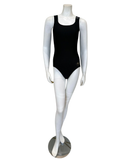 Flamingo 24FL071 Black Strap Ribbed Logo Swimsuit myselflingerie.com