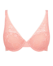 Chantelle 15F7 Candlelight Peach Day to Night Lightweight Plunge Underwire Bra myselflingerie.com