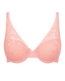 Chantelle 15F7 Candlelight Peach Day to Night Lightweight Plunge Underwire Bra myselflingerie.com