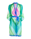 24DD727 Multi Diagonal Dreams Kimono Swim Cover Up