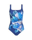 Gottex 24WF173U Wild Flower Square Neck Full Coverage Swimsuit myselflingerie.com