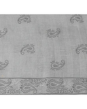 SP278S Silver Paisley Sparkle Pre-Tied Open Back Bandanna