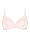 Simone Perele 15C319 Pink Nude Saga Sheer Plunge Underwire Bra myselflingerie.com