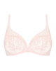 Simone Perele 15C319 Pink Nude Saga Sheer Plunge Underwire Bra myselflingerie.com