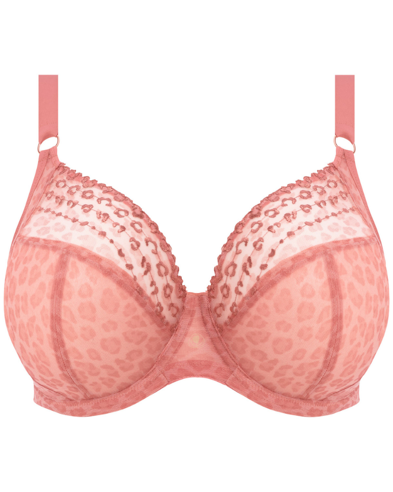  Elomi 8900 Rose Leopard Matilda Plunge Underwire Bra myselflingerie.com