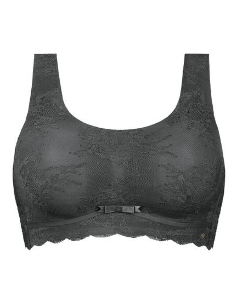 Anita 5400 Anthracite Lace Wire Free Molded Bralette myselflingerie.com