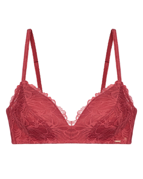 Dorina Red Raelynn Lace Molded Wire Free Bra