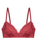 FXWL0005 Red Raelynn Lace Molded Wire Free Bra