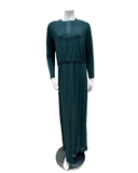 Plush PM N5078-24B Ivy Green Satin Accent Modal Nursing Nightgown myselflingerie.com