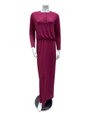 Plush PM N5078-24B Berry Satin Accent Modal Nursing Nightgown myselflingerie.com